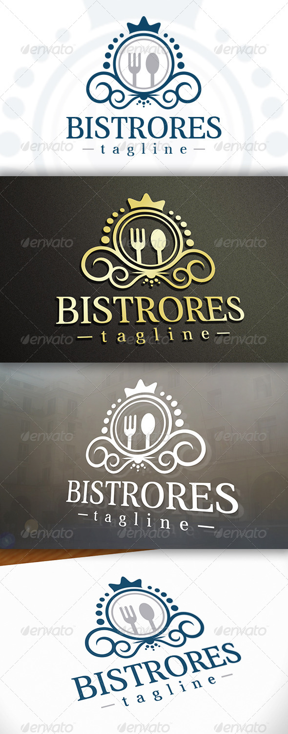 Bistro Logo - Crests Logo Templates