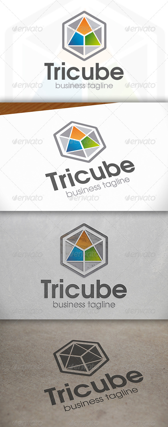 Tricube Logo - Vector Abstract