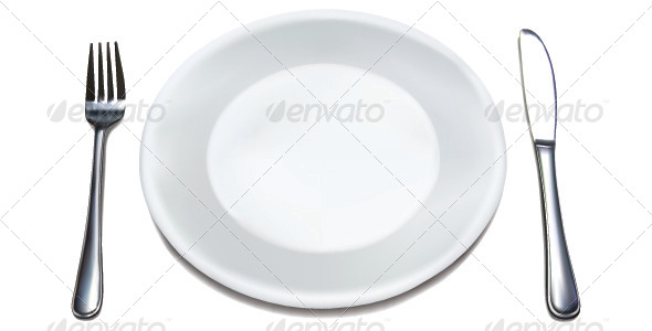 Dinner Plate Set - Food Objects