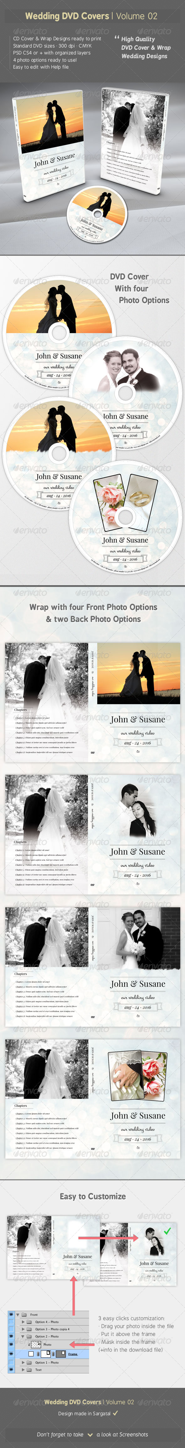 Wedding DVD Covers - Volume 02 - CD & DVD Artwork Print Templates