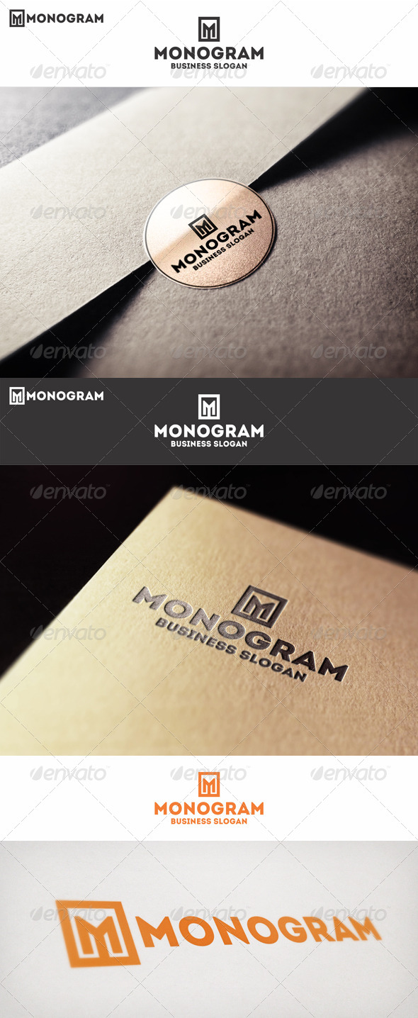 Monogram M Logo Letter - Letters Logo Templates