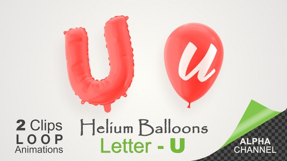 Balloons With Letter – U