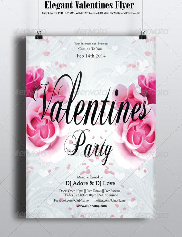 Elegant Valentines Flyer