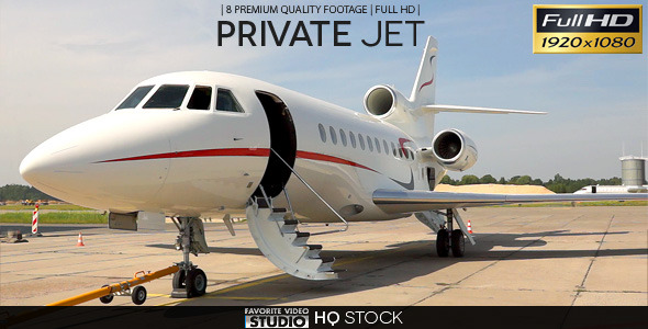 Private Jet in Airport
