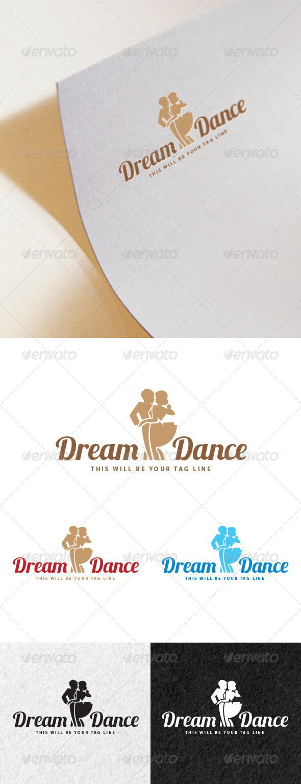 Logo of a Couple Dancing - Humans Logo Templates