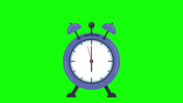 Animation of ringing alarm clock.