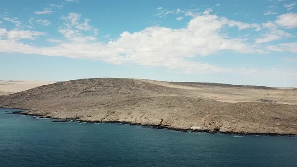 The Namib Desert  Dunes  and the Atlantic Ocean Meets, Skeleton Coast, Southern Africa Namibia,  Lud alt