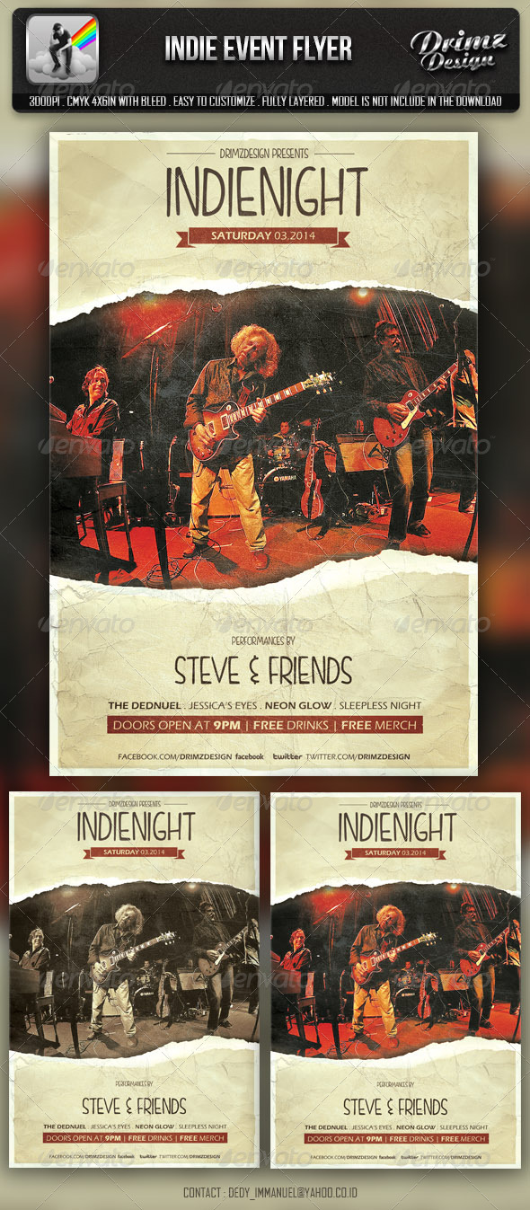 Indie Event Flyer - Events Flyers
