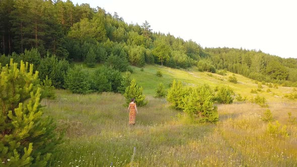 Woman In The Nature