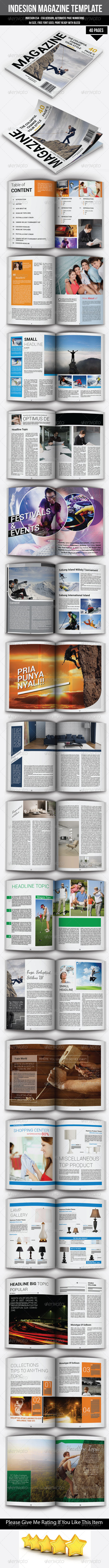 A4 Magazine Template - Magazines Print Templates