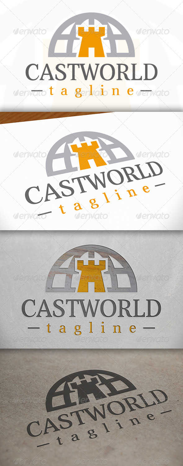 Castle World Logo - Objects Logo Templates