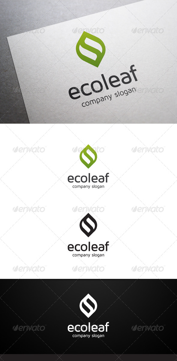 Eco Leaf Logo - Nature Logo Templates