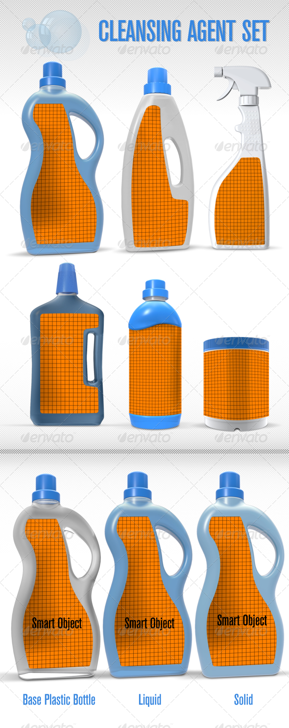 Cleansing Agent Mock-Up Set - Miscellaneous Packaging