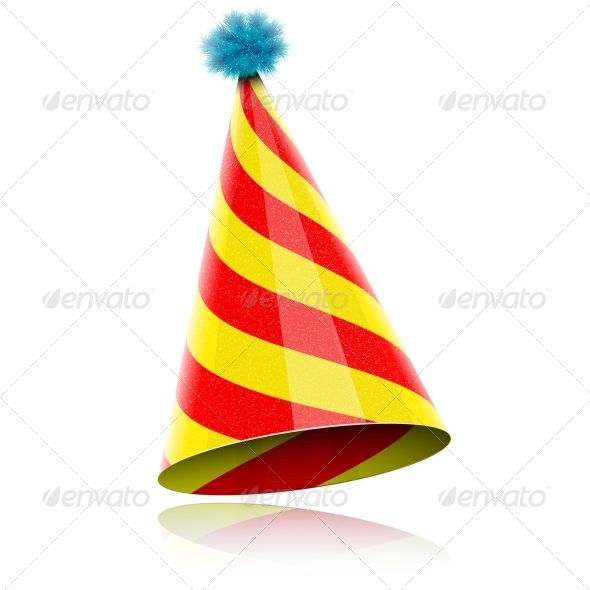 Colorful Glossy Hat For Celebration. - Birthdays Seasons/Holidays