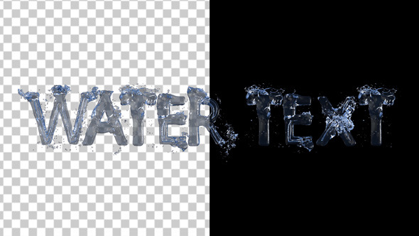 Text From Real Water