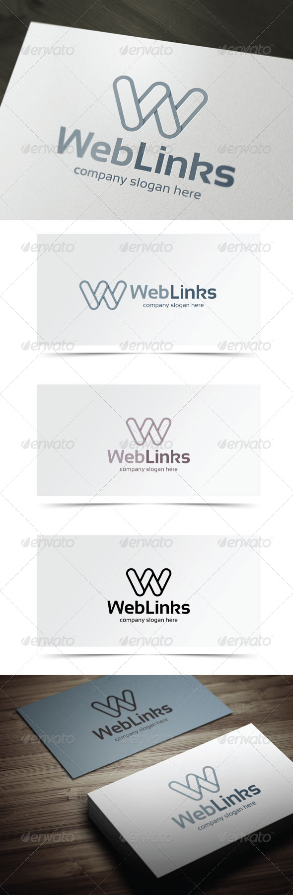 Web Links - Letters Logo Templates