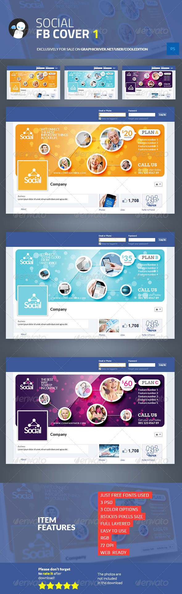 Social Facebook Cover 1 - Facebook Timeline Covers Social Media
