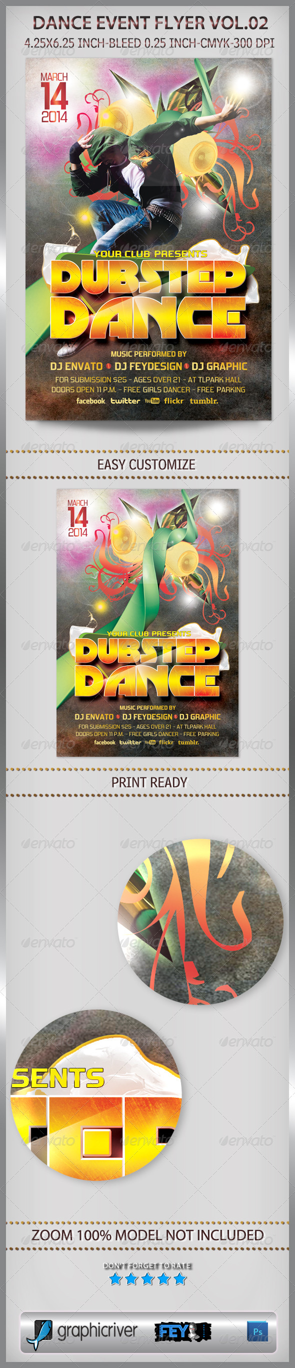 Dance Event Flyer Vol.02 - Events Flyers