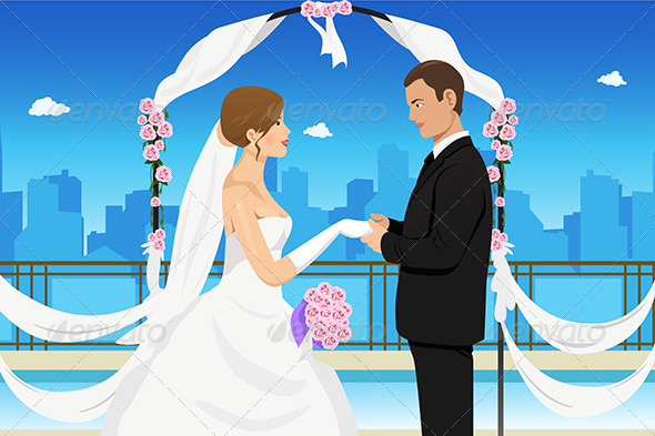 Married Young Couple - Weddings Seasons/Holidays