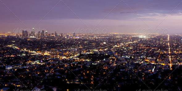 Los Angeles Skyline - Stock Photo - Images