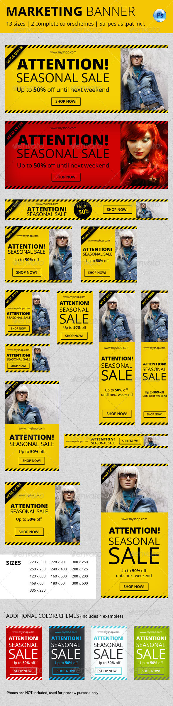Marketing Banner Vol. II - Banners & Ads Web Elements
