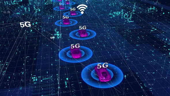 Intelligent Transportation Driverless Intelligent Vehicle 5g Network Data Transmission