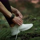 Close Up of Unrecognizable Woman Athlete Fixing Her Footwear During Training Tying Up Laces on - VideoHive Item for Sale