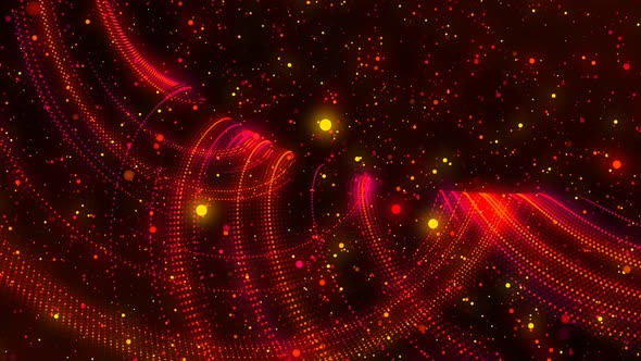 Abstract Colorful Glowing Particle Motion Background Motion Graphics Animated