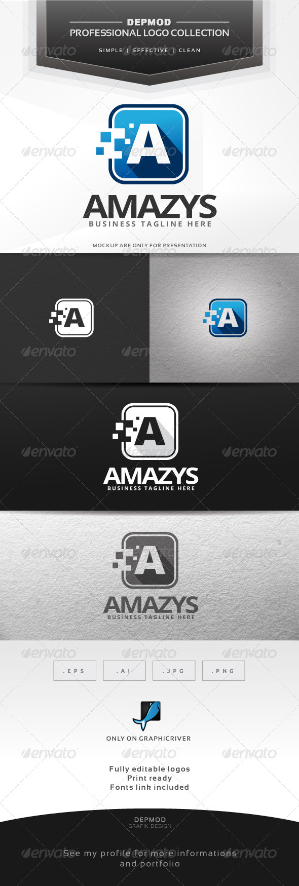 Amazys Logo - Letters Logo Templates