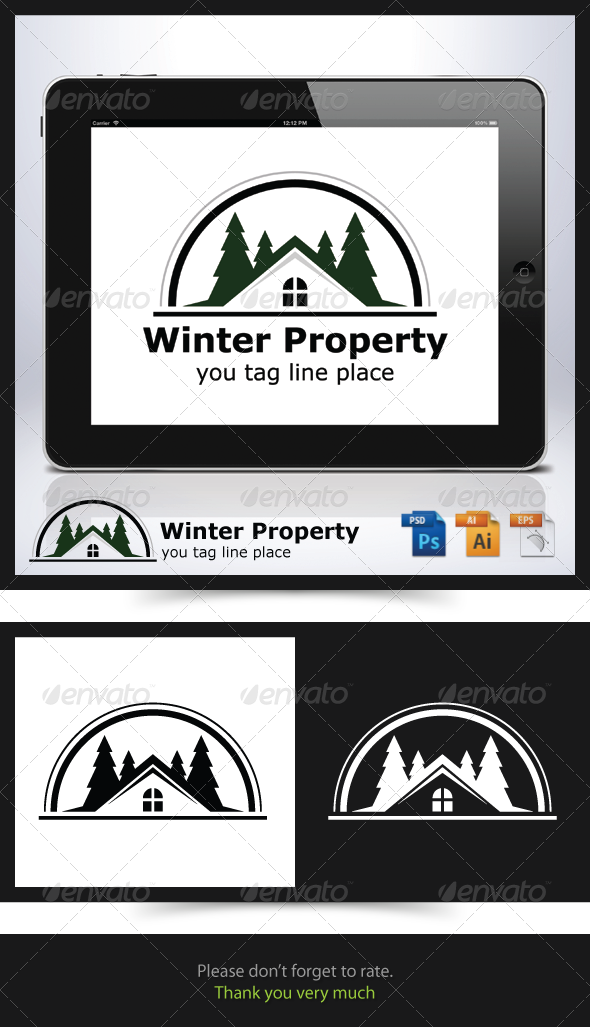 Winter Property Logo - Buildings Logo Templates