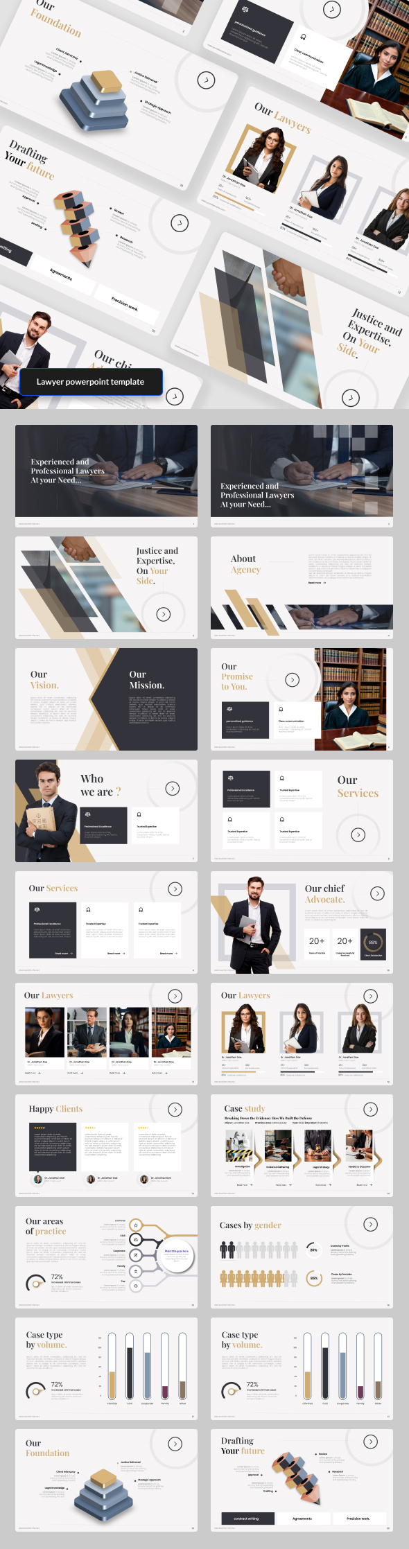 Lawyer & Attorney Powerpoint Template