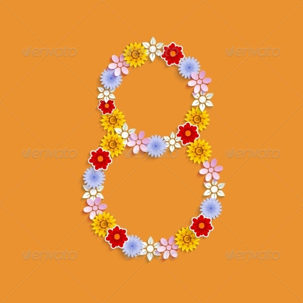 Modern 8 March Background - Flowers & Plants Nature
