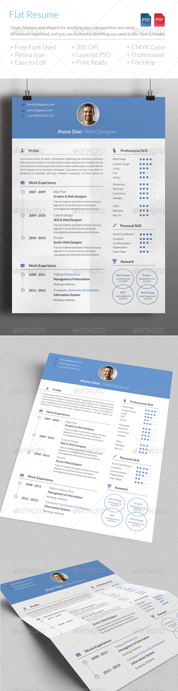 Flat Resume - Resumes Stationery