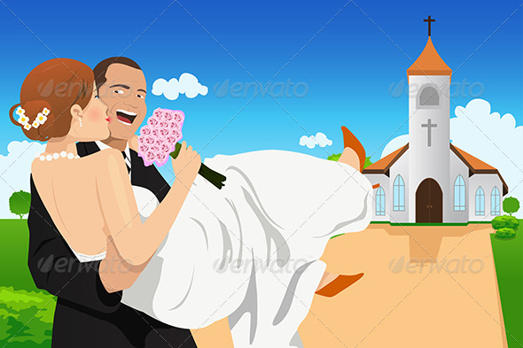 Married Young Couple - Weddings Seasons/Holidays