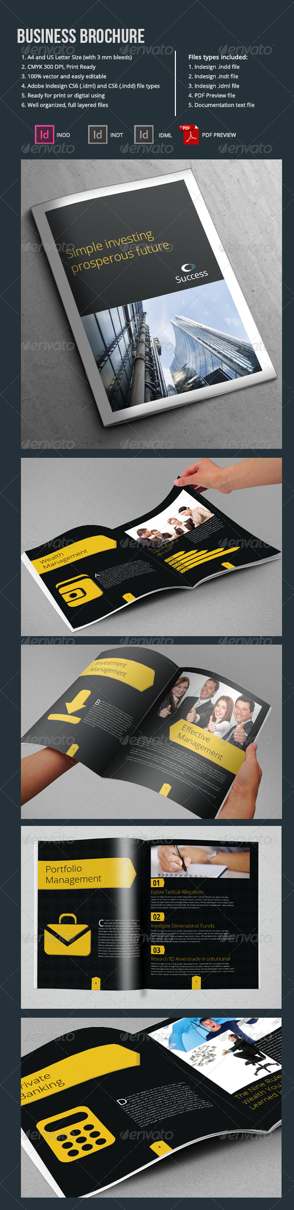 A4 Business Brochure Template 10 Pages - Corporate Brochures