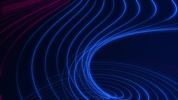 Spiraling Pink and Blue Fractal Light Wave Background alt