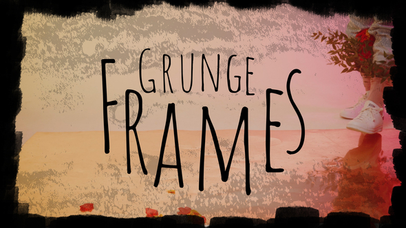 Grunge Frames Elements template preview