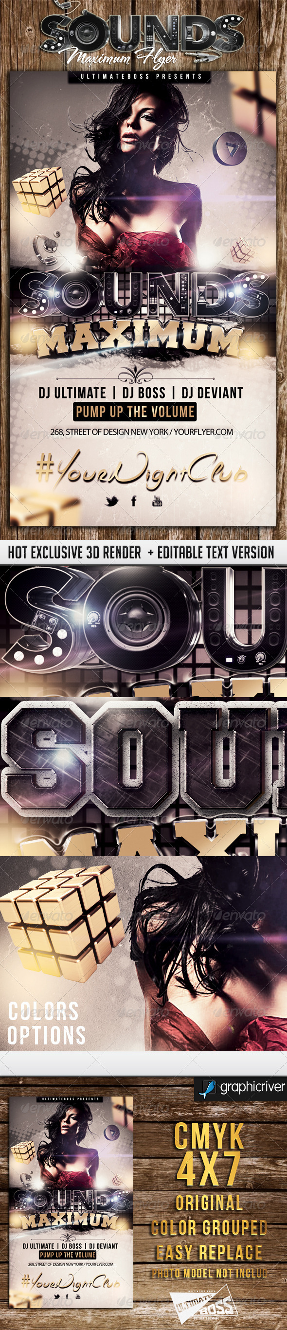 Sounds Maximum - Flyers Print Templates