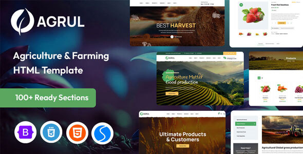 Agrul – Organic Farm & Agriculture HTML Template