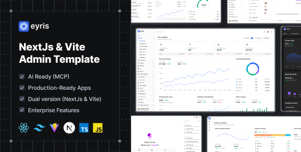 Eyris - React Tailwind Admin Template (NextJs & Vite)