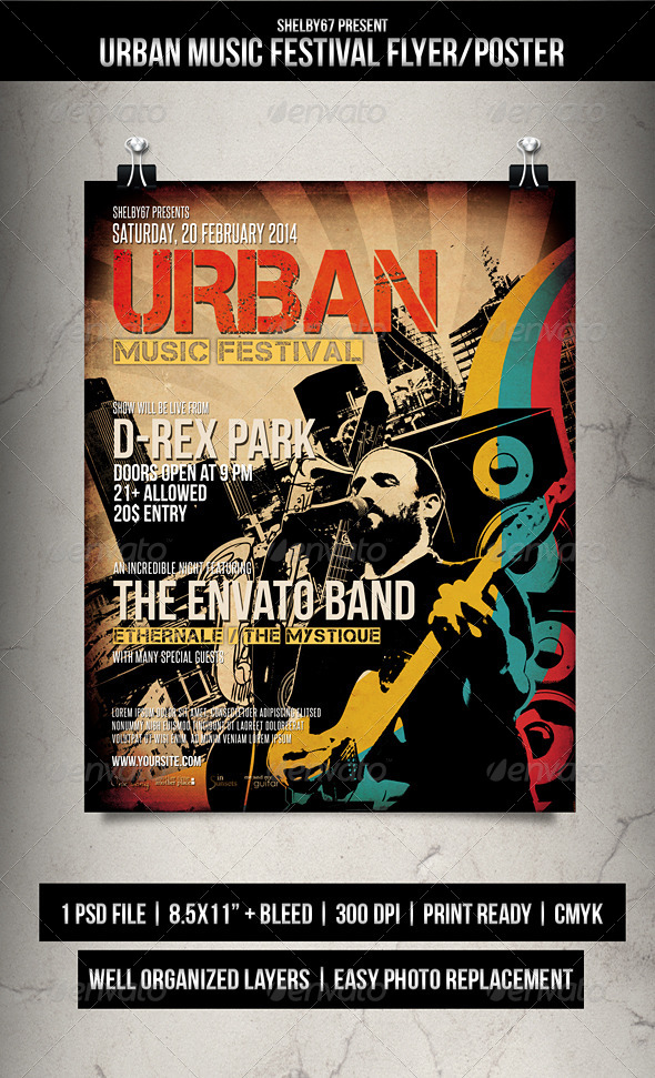 Urban Music Festival Flyer / Poster