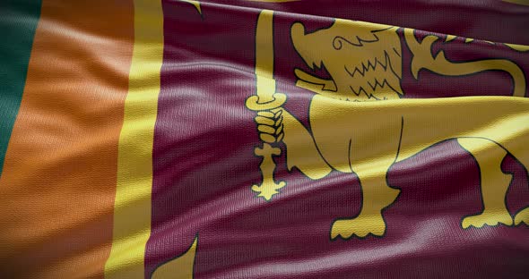Sri Lanka waving flag animation alt