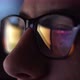 Man With Glasses Working At Night - VideoHive Item for Sale
