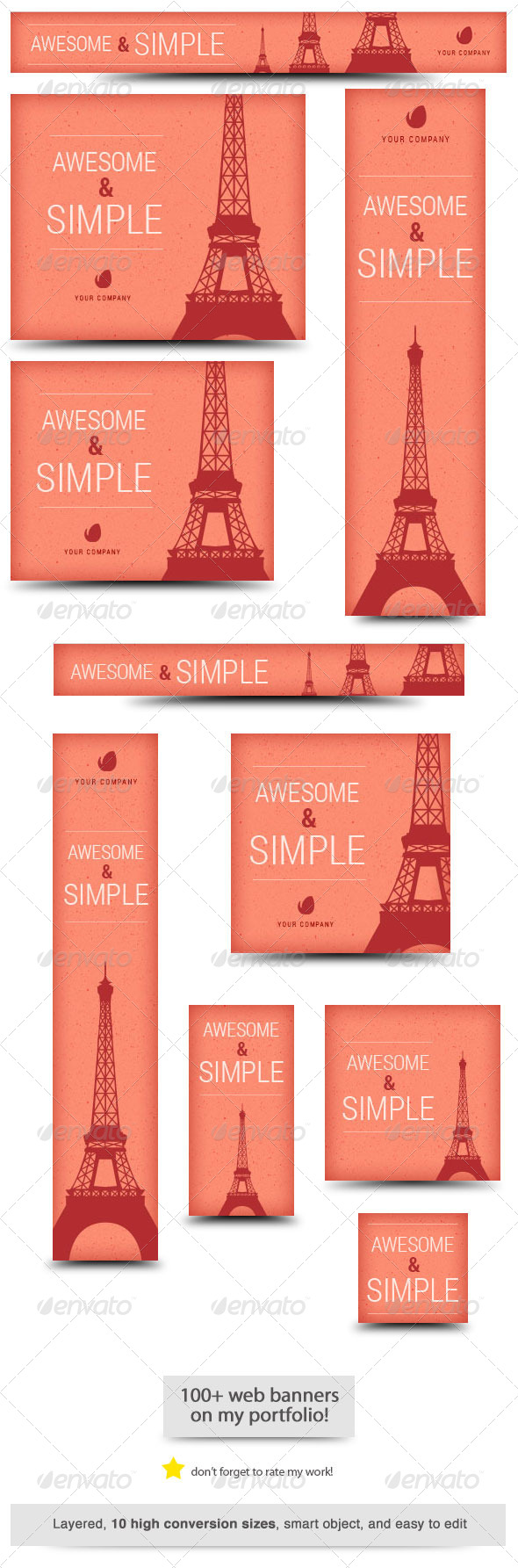 Simple Web Banner - Banners & Ads Web Elements