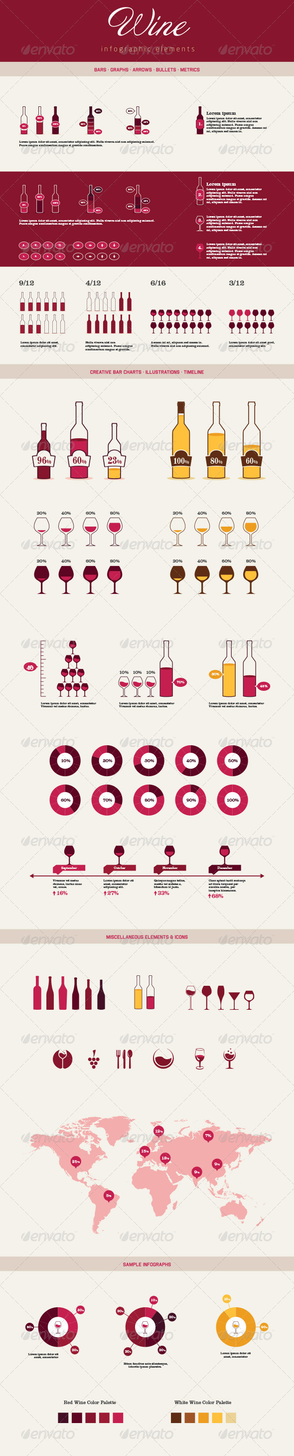 Infographic Elements - Wine - Infographics