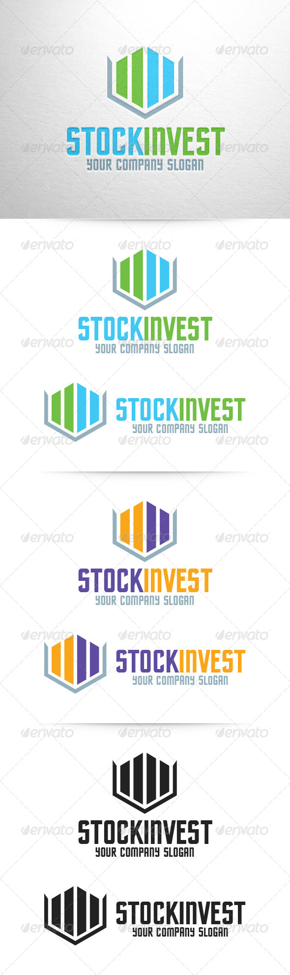 Stock Invest Logo Template - Abstract Logo Templates