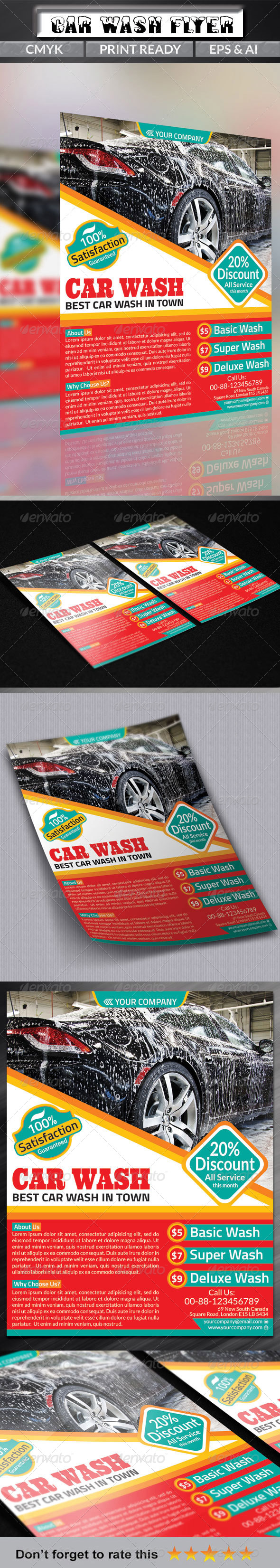 Car Wash Flyer - Commerce Flyers