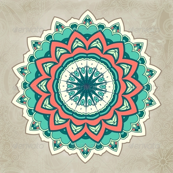 Ornamental Lace Pattern Circle - Decorative Symbols Decorative