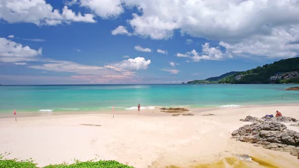 Aerial shot fly over tropical ocean at daytime Beautiful sea in summer season alt