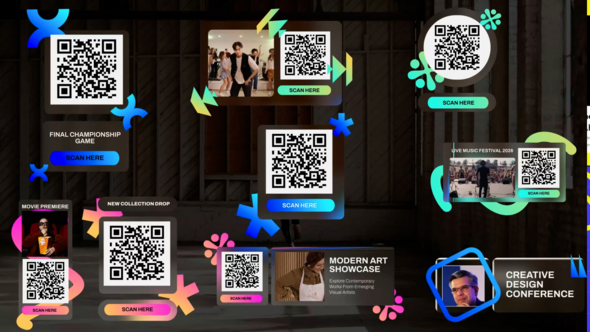 Modern QR Code Titles After Effect, After Effects Project Files | VideoHive